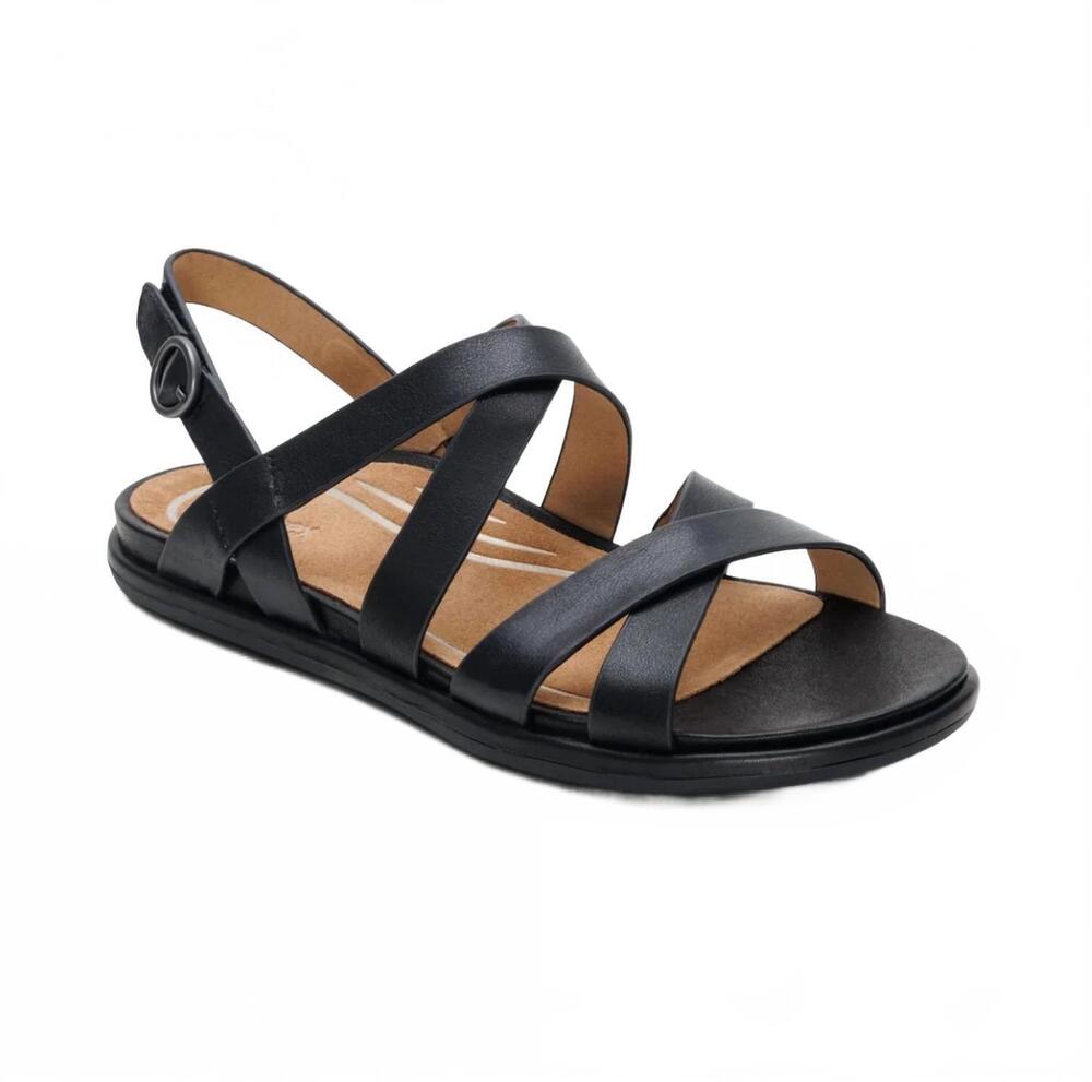 NEW AETREX women's piper sandal in black